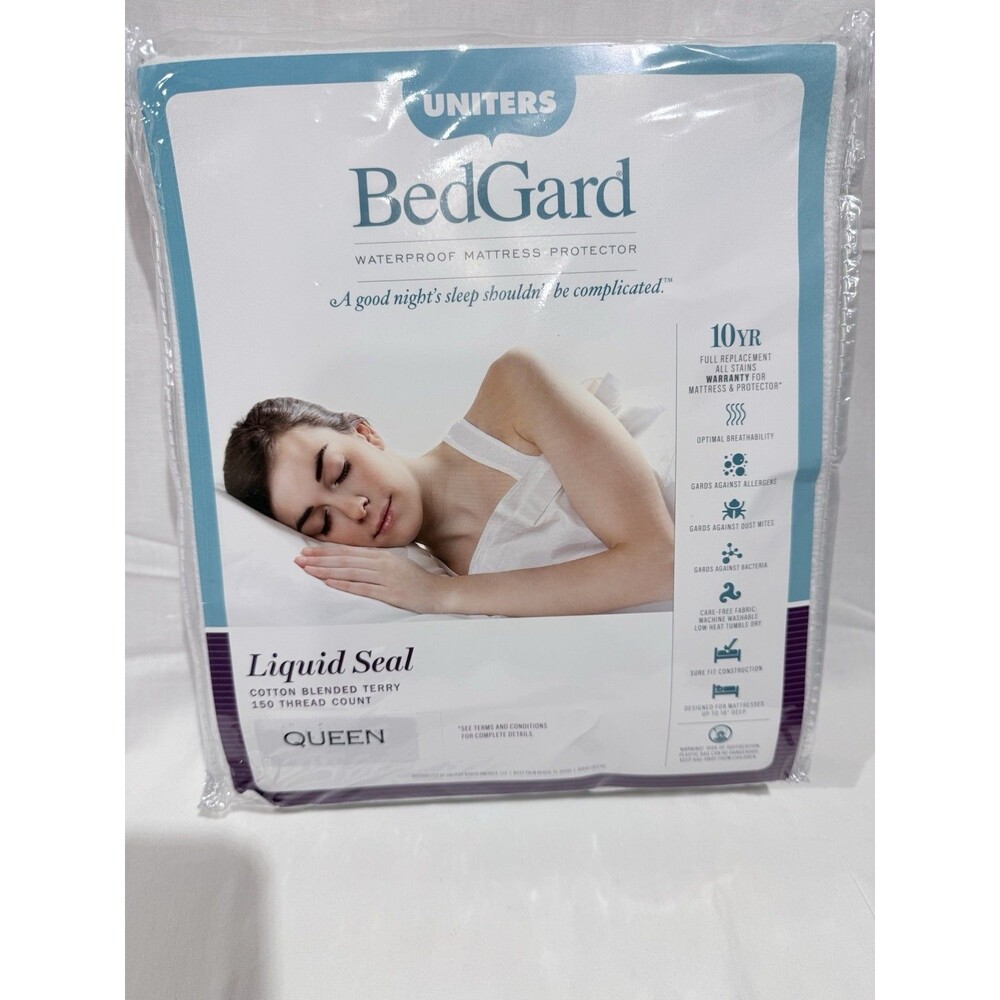 Uniters BedGard Queen Mattress Protection Liquid Seal NEW 150 Thread Count